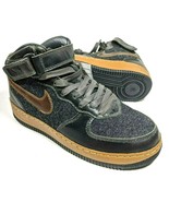2004 Nike Air Force 1 Inside Out Mens 9 RARE SAMPLE Still Tagged! Black ... - $482.79