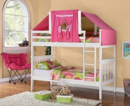 Girls Bunk Beds with Pink Tent - $682.11