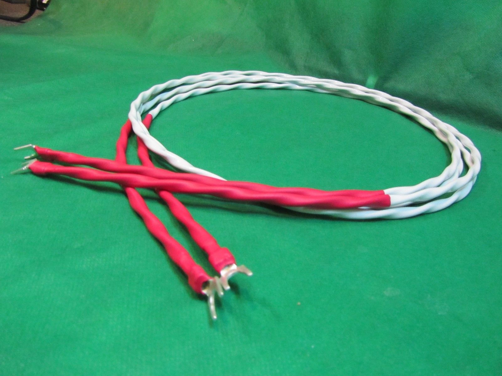 14FT 10 AWG AUDIOPHILE SILVER PLATED SPEAKER CABLES Made in USA