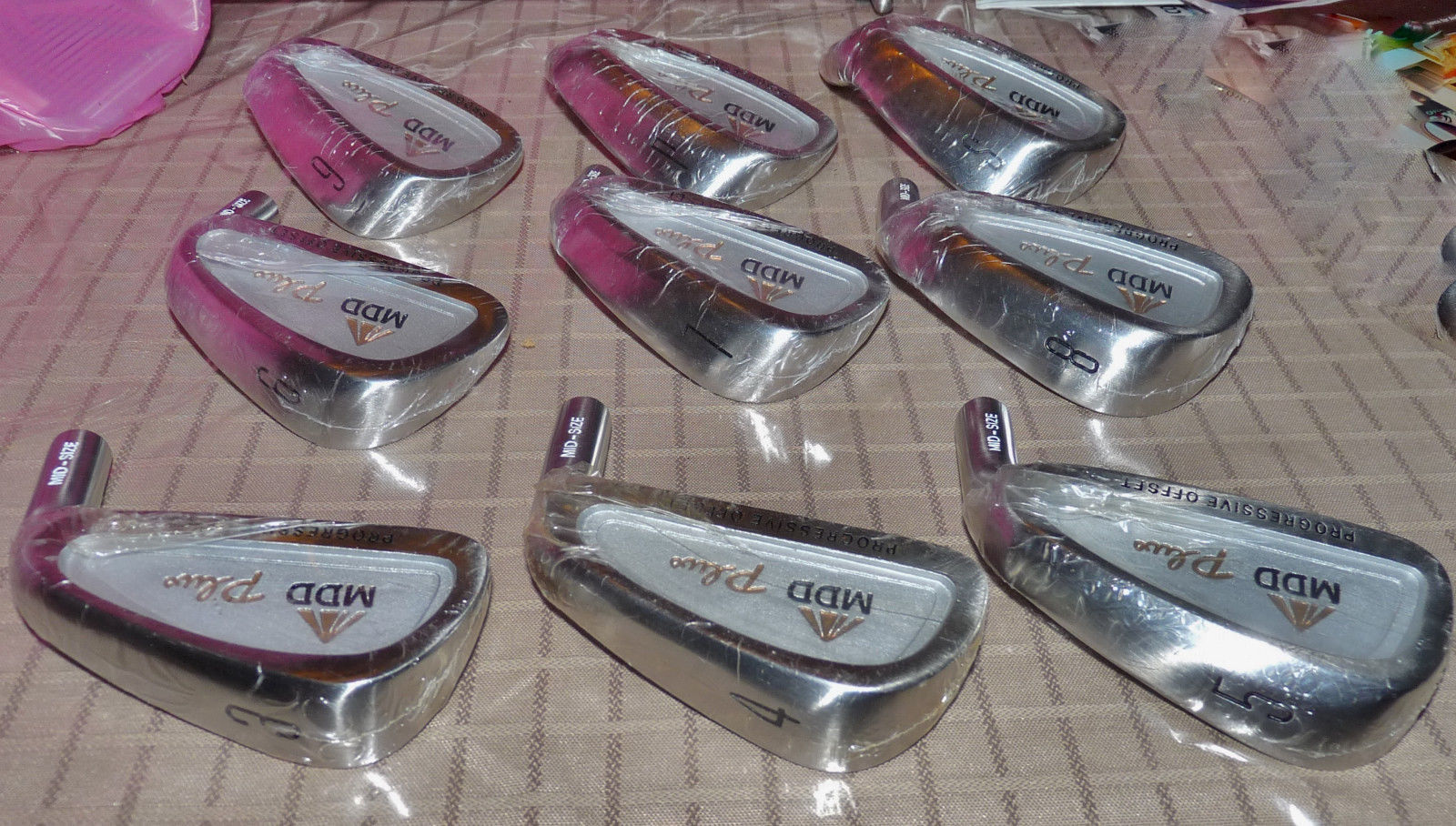 MDD Plus Midsize Progressive Offset Golf Irons Heads Only 3SW Heads