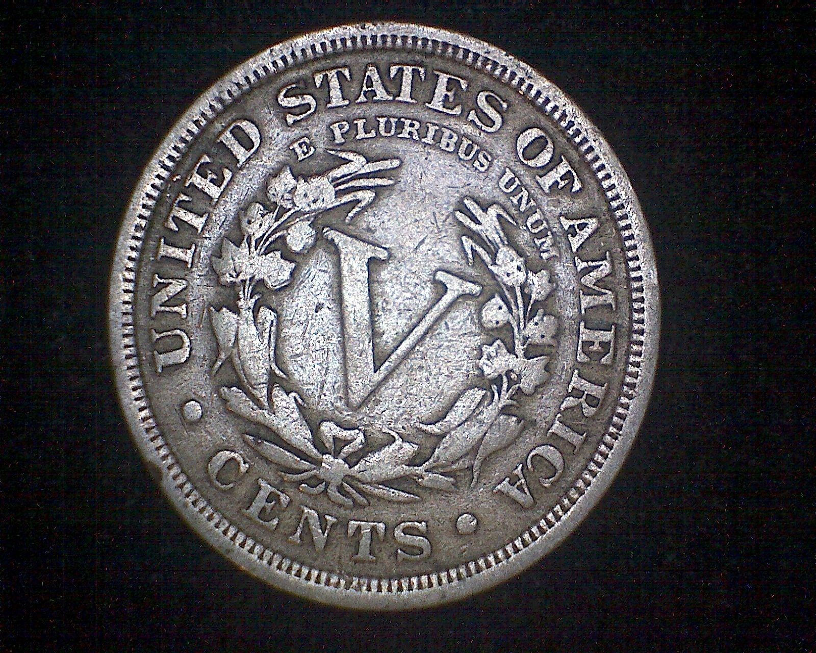 1910 LIBERTY HEAD “V” NICKEL COIN - Liberty (1883-1913)