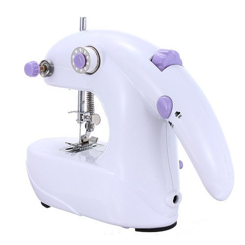 (White) Portable Sewing Machine 2 in 1 Sewing Machines & Sergers