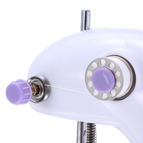 (White) Portable Sewing Machine 2 in 1 Sewing Machines & Sergers