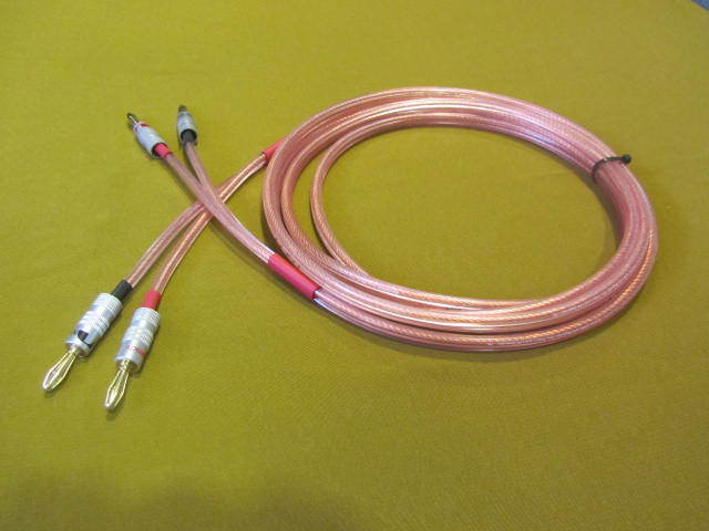 Samurai 14 AWG Wire Speaker Cable 2 Banana Plugs to 2 Pin Banana 6 Ft.