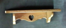 Vintage Burwood Resin Heart Scroll Design Ornate Shelf Product # 2767 Rare - $17.15