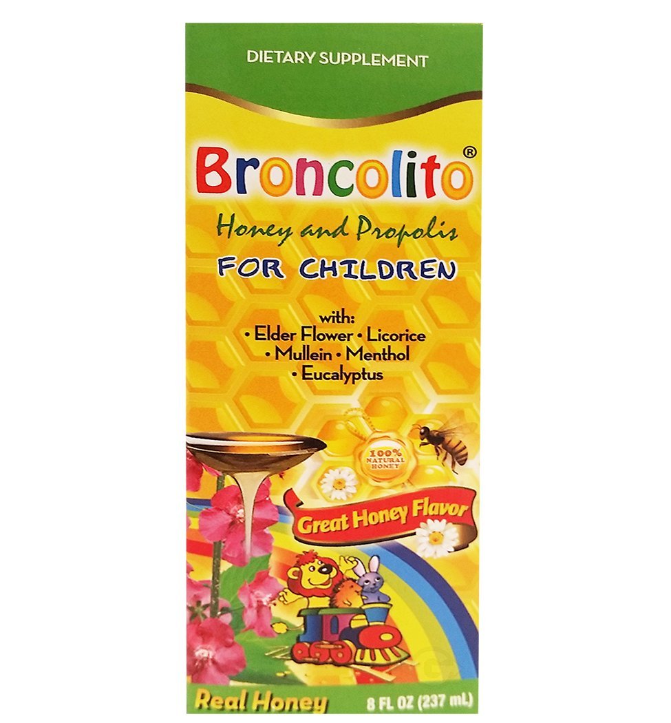 Broncolito Syrup 8 oz - Jarabe con Miel - Health Care