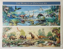 World Of Dinosaurs 32c Stamp Sheet - Mint - $7.95