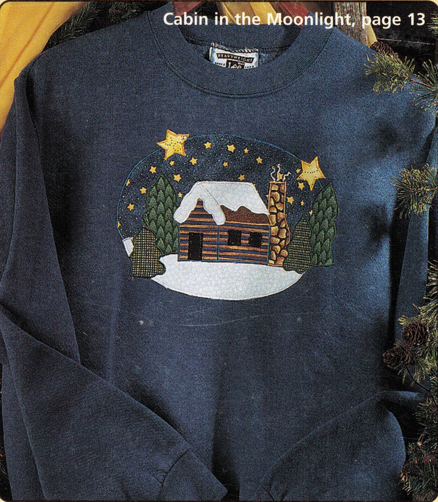 8 Holiday Christmas Quilted Sew Machine Applique Sweatshirt Snowman ...