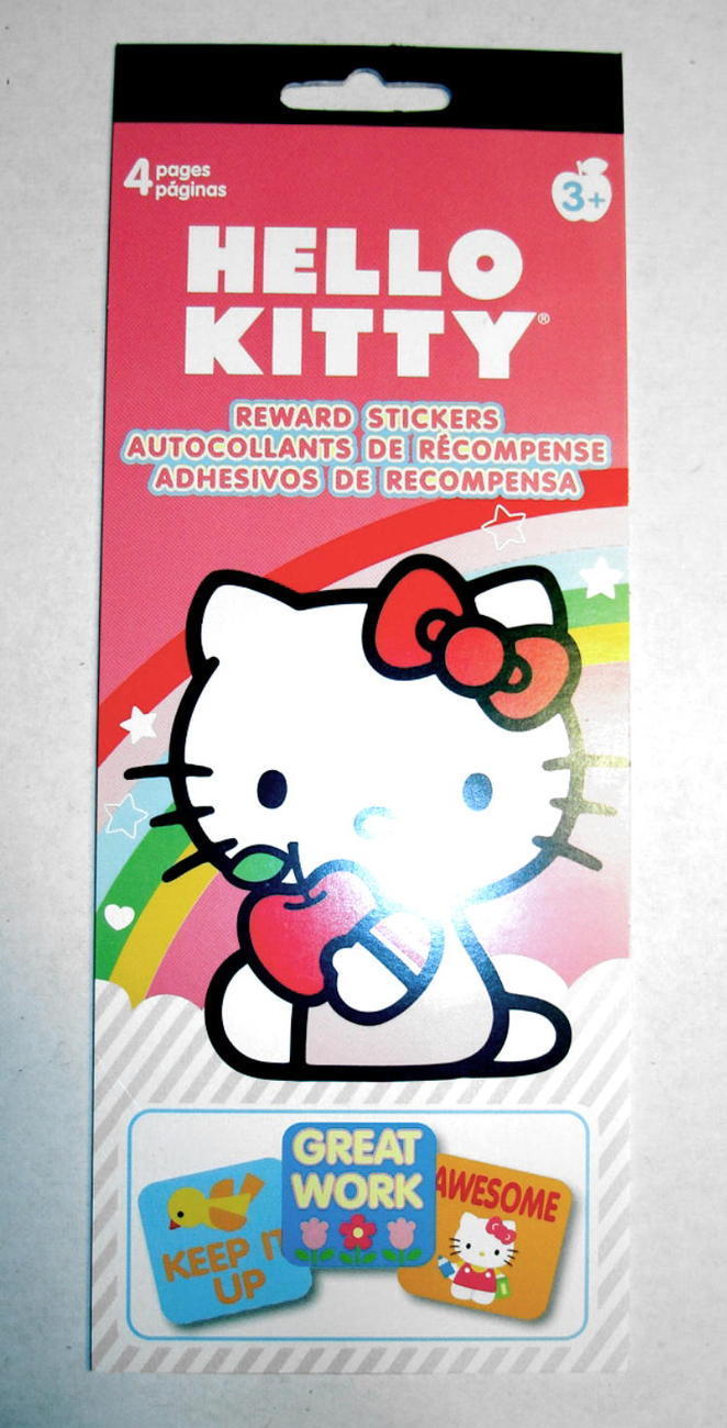 Hello Kitty Reward Stickers 2 Booklets 8 Pages Teachers Parents Girls Great Job Stickers