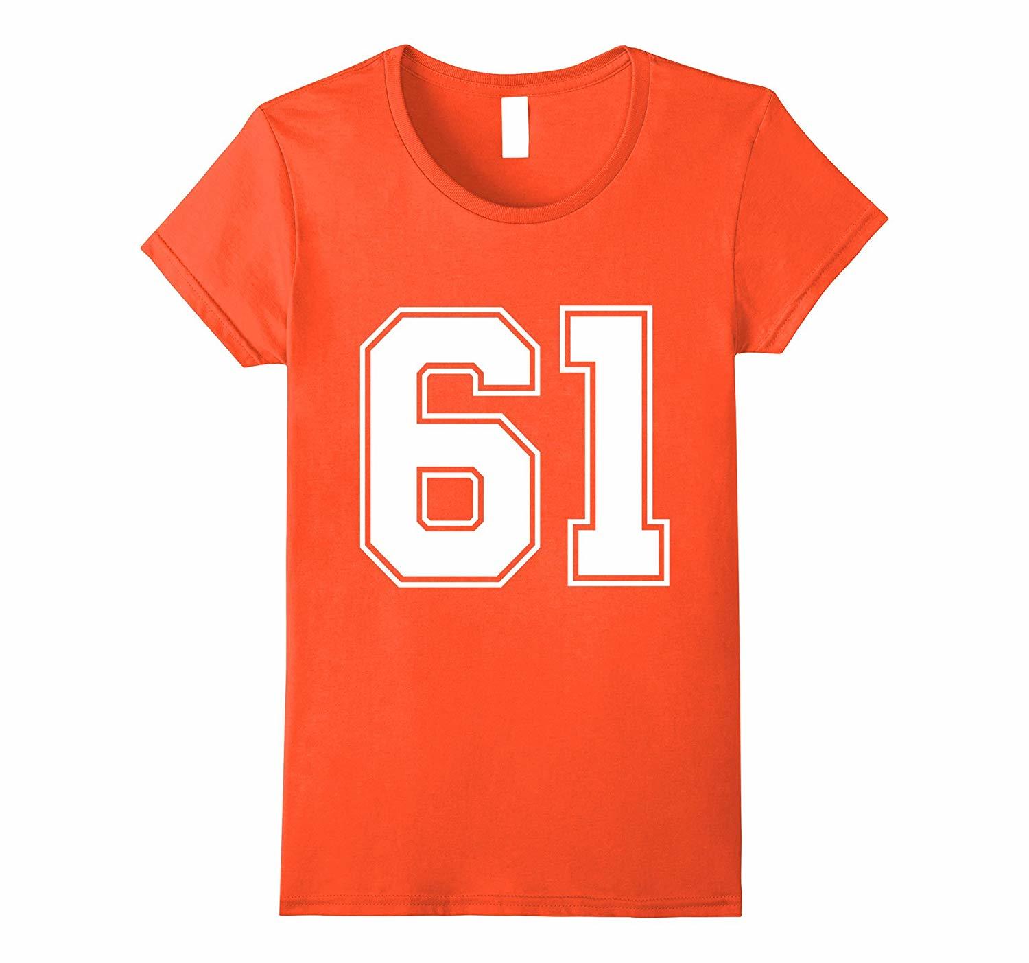 New Tee - #61 Number 61 Sports. Jersey T-Tee My Favorite Player #61 ...