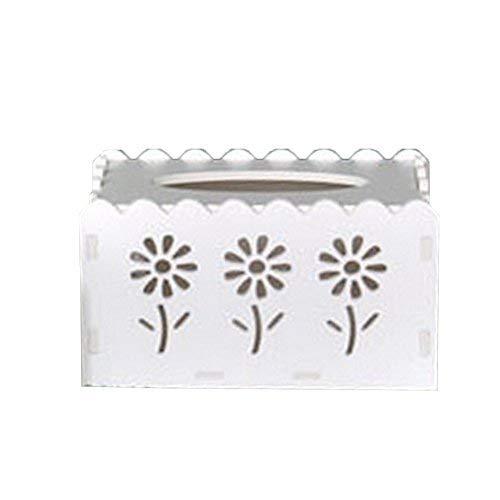 PANDA SUPERSTORE Elegant Creative High-grade Wooden Holder/Tissue Box,Marguerite