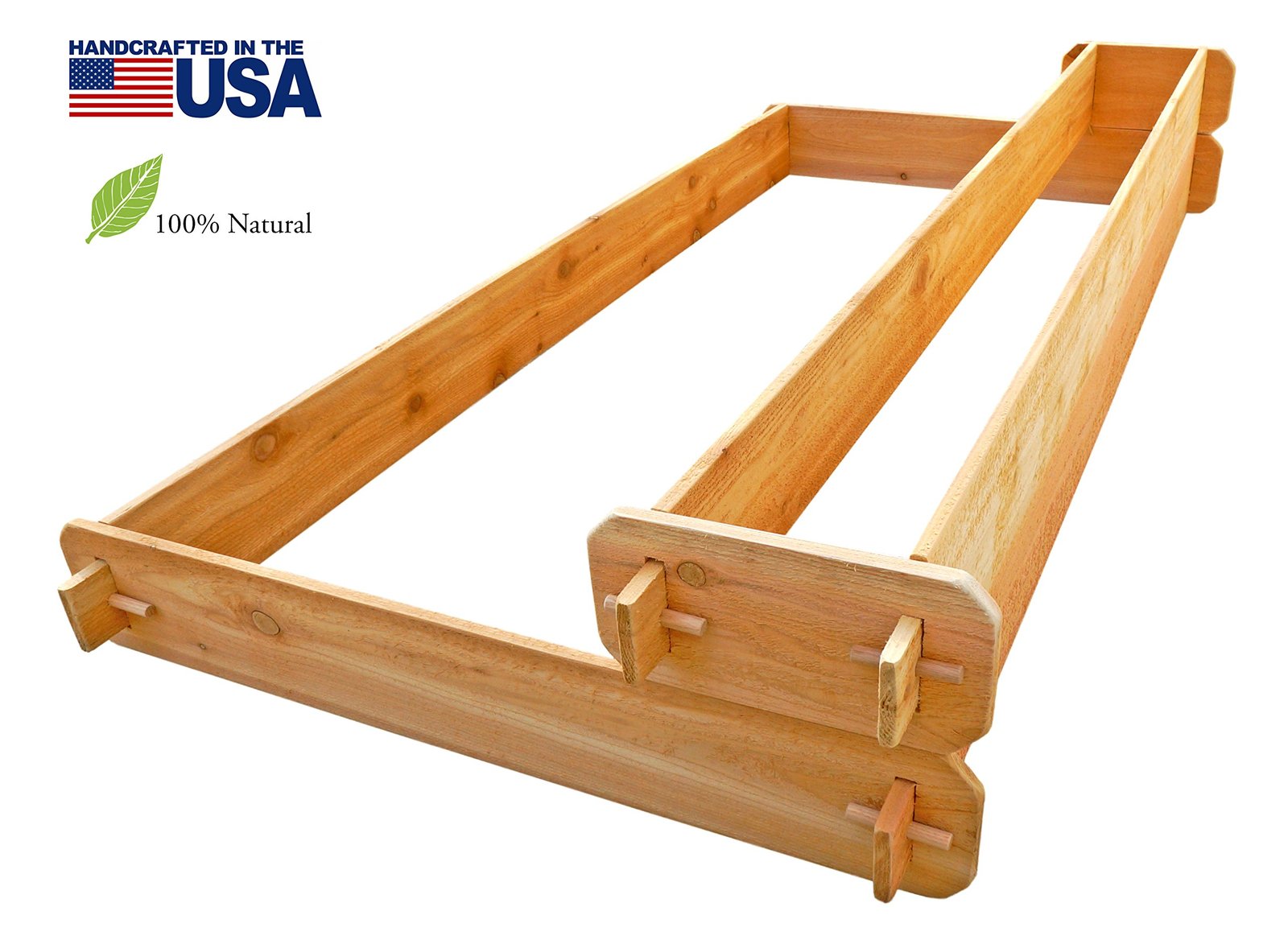 Primary image for Timberlane Gardens Raised Bed Kit 2 Tiered Western Red Cedar with Mortise and Te
