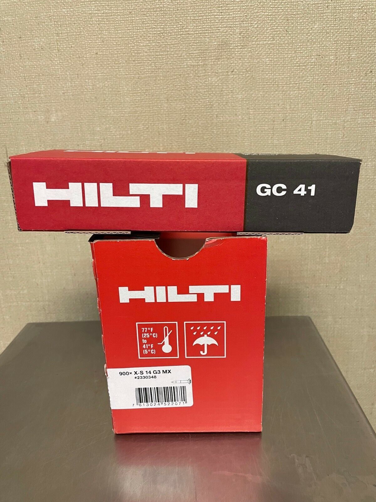 Hilti 1/2 GX3 Pins with GC41 Fuel Cell 5400 pins & 6 GC41 fuel NIB