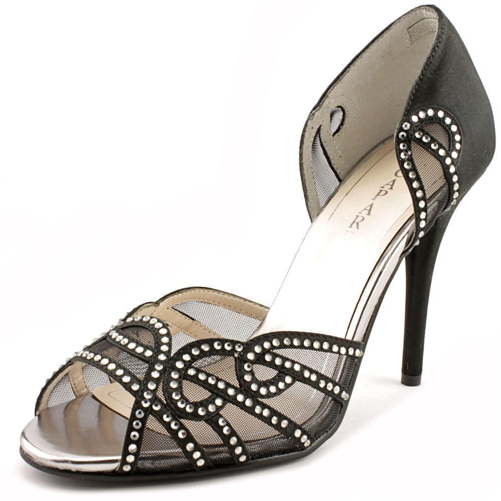 New 95 Caparros Rockette Black Rhinestone Evening Dress