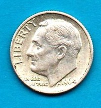 1964 Roosevelt Near Uncirculated 90% silver - £5.61 GBP
