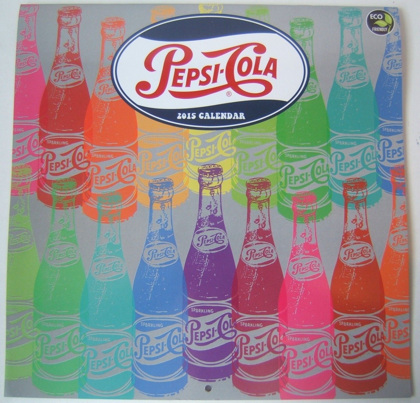 2015 Pepsi Wall Calendar Cola Soda Pop Beverage Advertising 1980Last