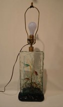 Large Vintage Murano Art Glass Fish Aquarium Lamp Cenedese Barbini - $2,475.00
