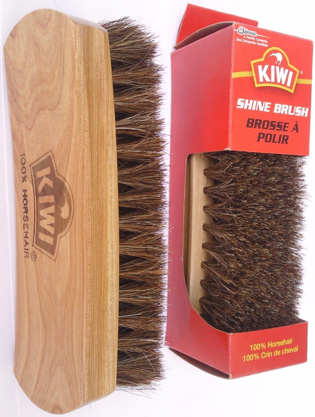 KIWI BLACK NEUTRAL SHOE POLISH CREAM KIWI SHINE BRUSH & DAUBER, SELECT