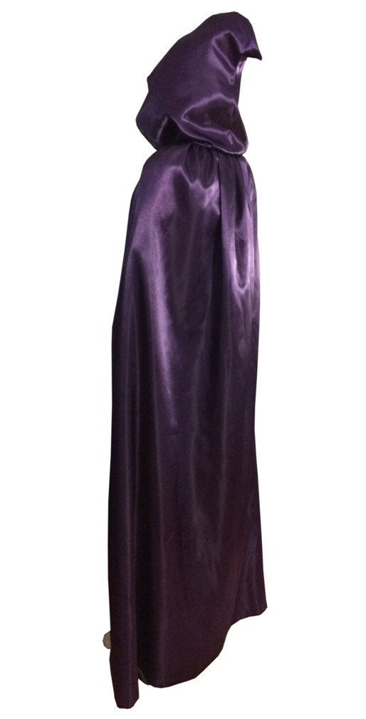 Boys Hooded Cloak Role Cape Play Costume Purple One Pieces 150cm