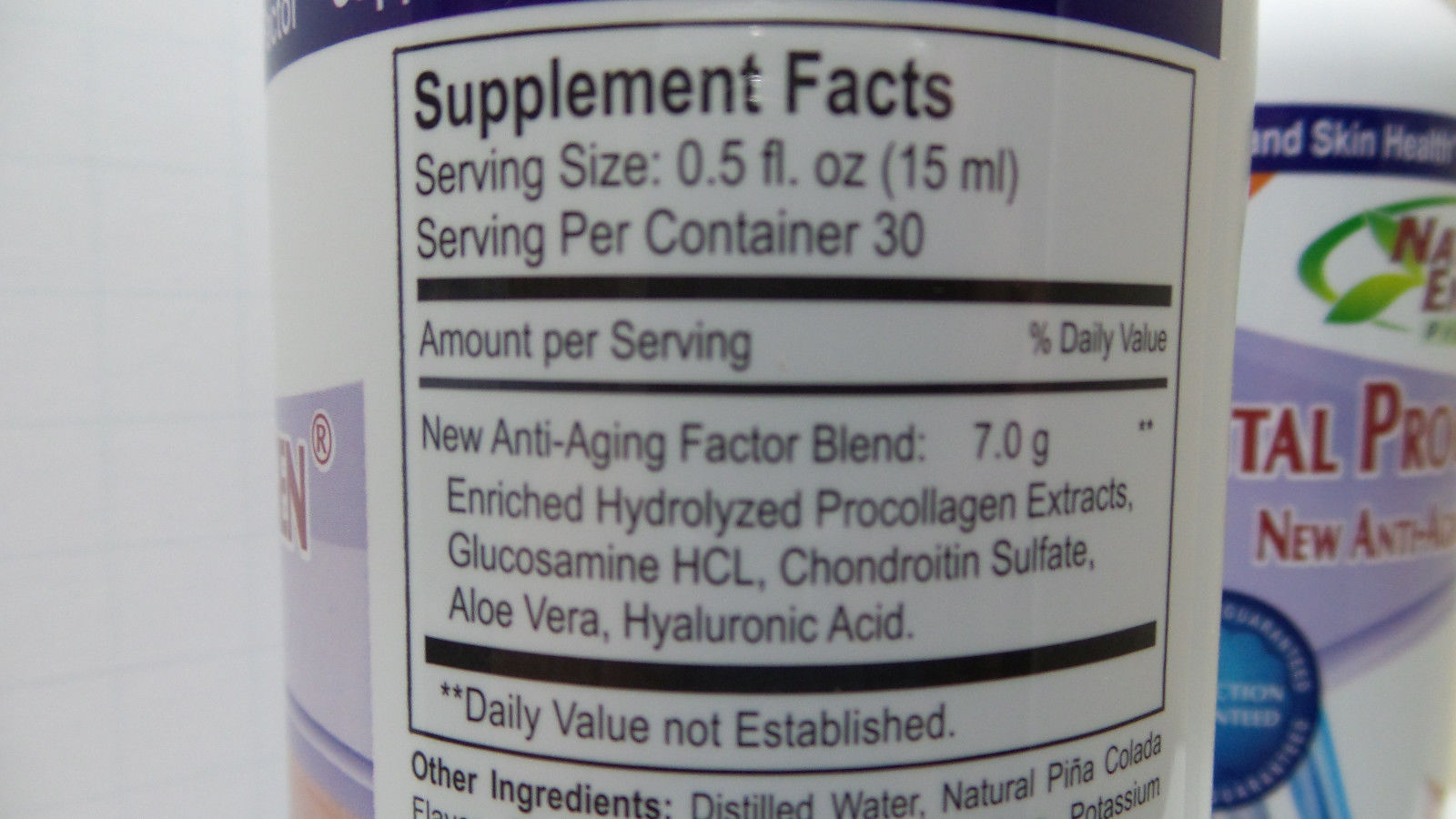 Vital ProCollagen Liquid NEW AntiAging Factor Procolageno 100 Natural