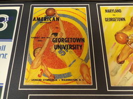 Georgetown Basketball 16x20 Framed Memorabilia Display Program Covers Tickets image 3