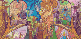 counted Cross Stitch Pattern LOTR stained glass 386*185 stitches BN1089 - $3.99