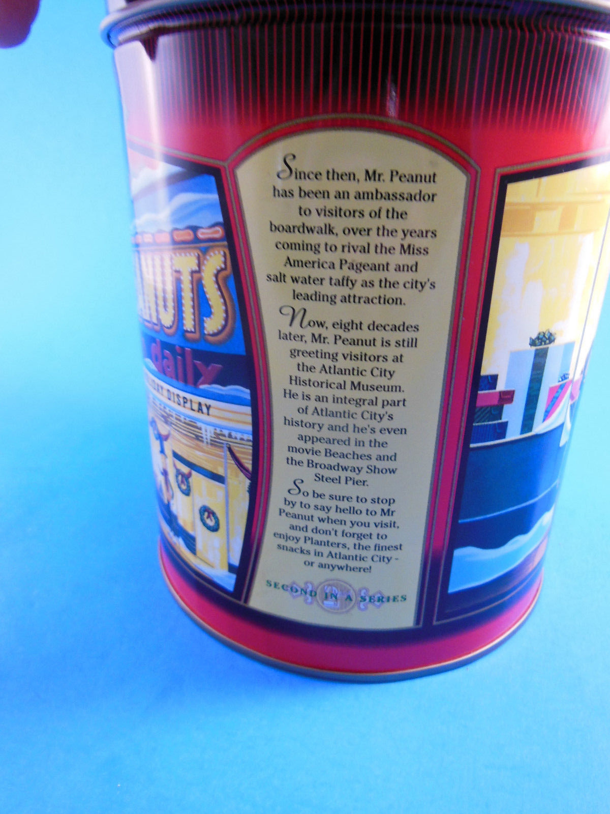 Planters Mr Peanut Atlantic City 1998 Collectible Tin Limited Edition