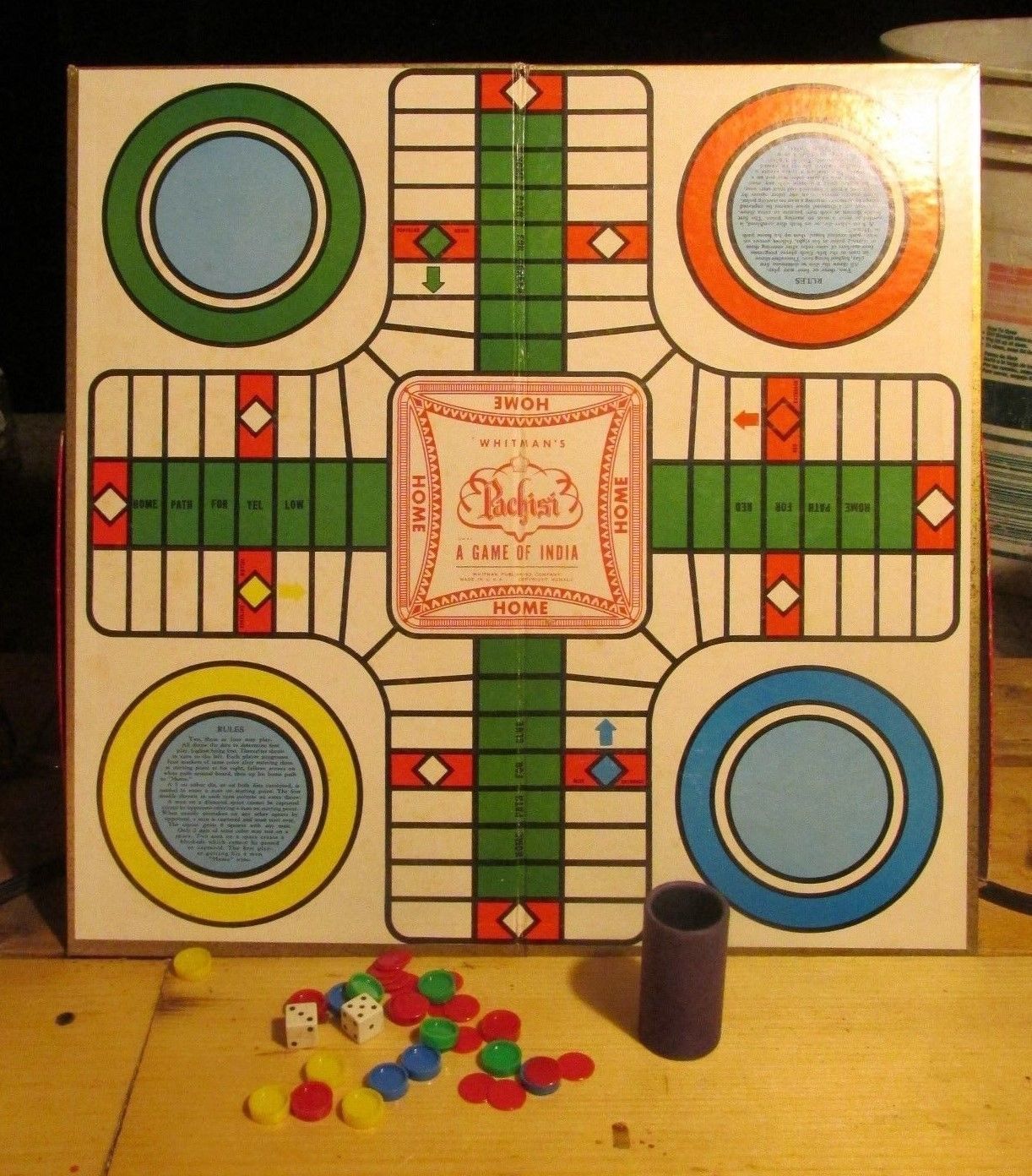 Vintage 1962 Pachisi A Game Of India Whitman's Complete #4728 USA ...