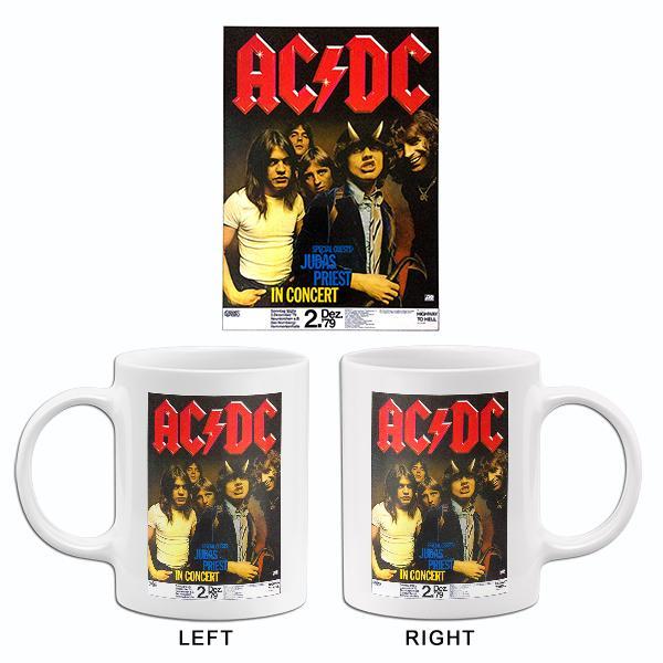 Ac Dc Judas Priest 1979 Nuremberg Germany Concert Poster Mug