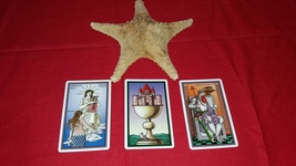 Sevenfold Mystery Tarot Cards Reading With Three Cards. One Question - $13.99