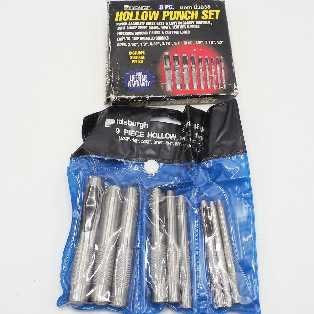Pittsburgh 9 Piece Hollow Punch Set 3838 Punches