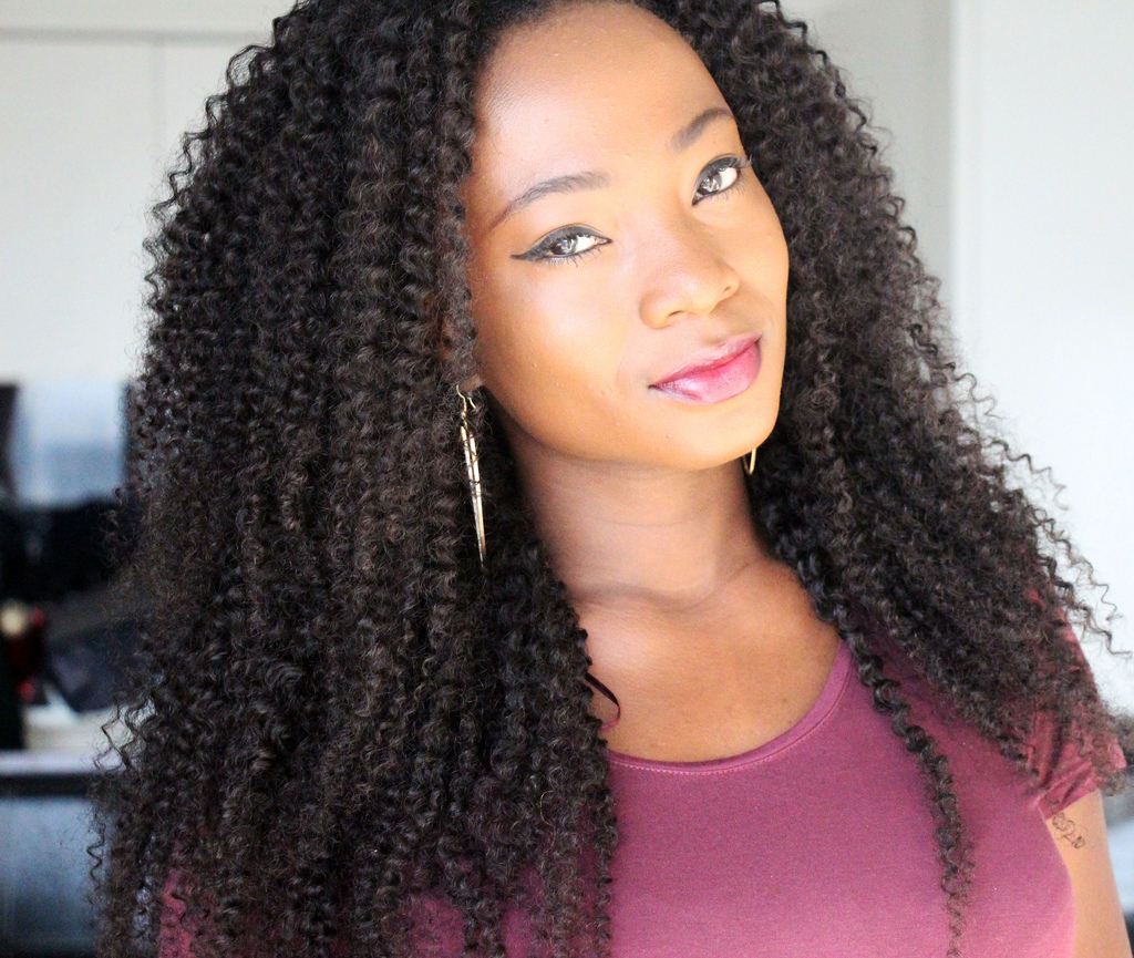 20'' Afro Kinky Curly Human Hair Braiding and 50 similar items