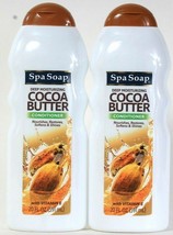 2 Spa Soap 20 Oz Deep Moisturizing Cocoa Butter With Vit E Nourish Conditioner