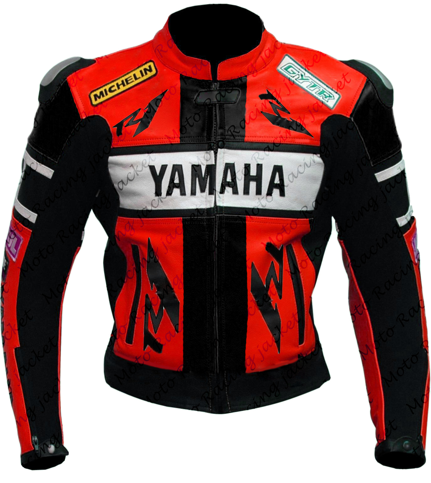 YZF Yamaha R1 R6 Red 46 Rossi Two Piece Leather Suit Jacket MEN ...