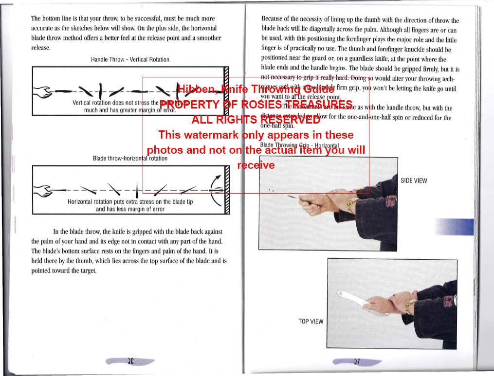 Instructional Booklet The Complete Gil Hibben Knife Throwing Guide
