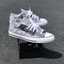 Swirl White Low Top Converse - Men&#39;s And Women&#39;s Shoes - $179.00