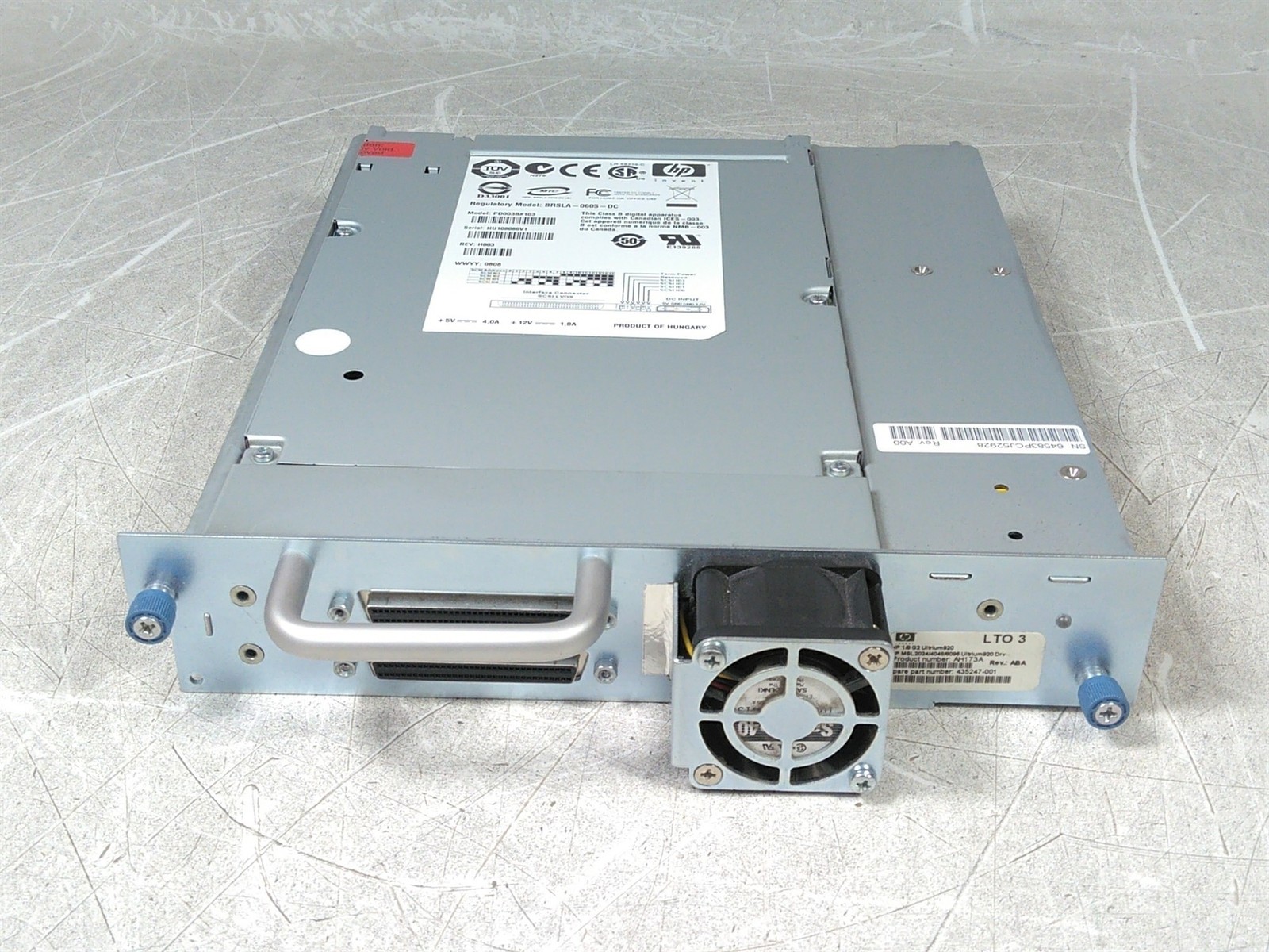 HP PD003B#103 AH173A LTO-3 Ultrium920 Tape Drive - $138.60