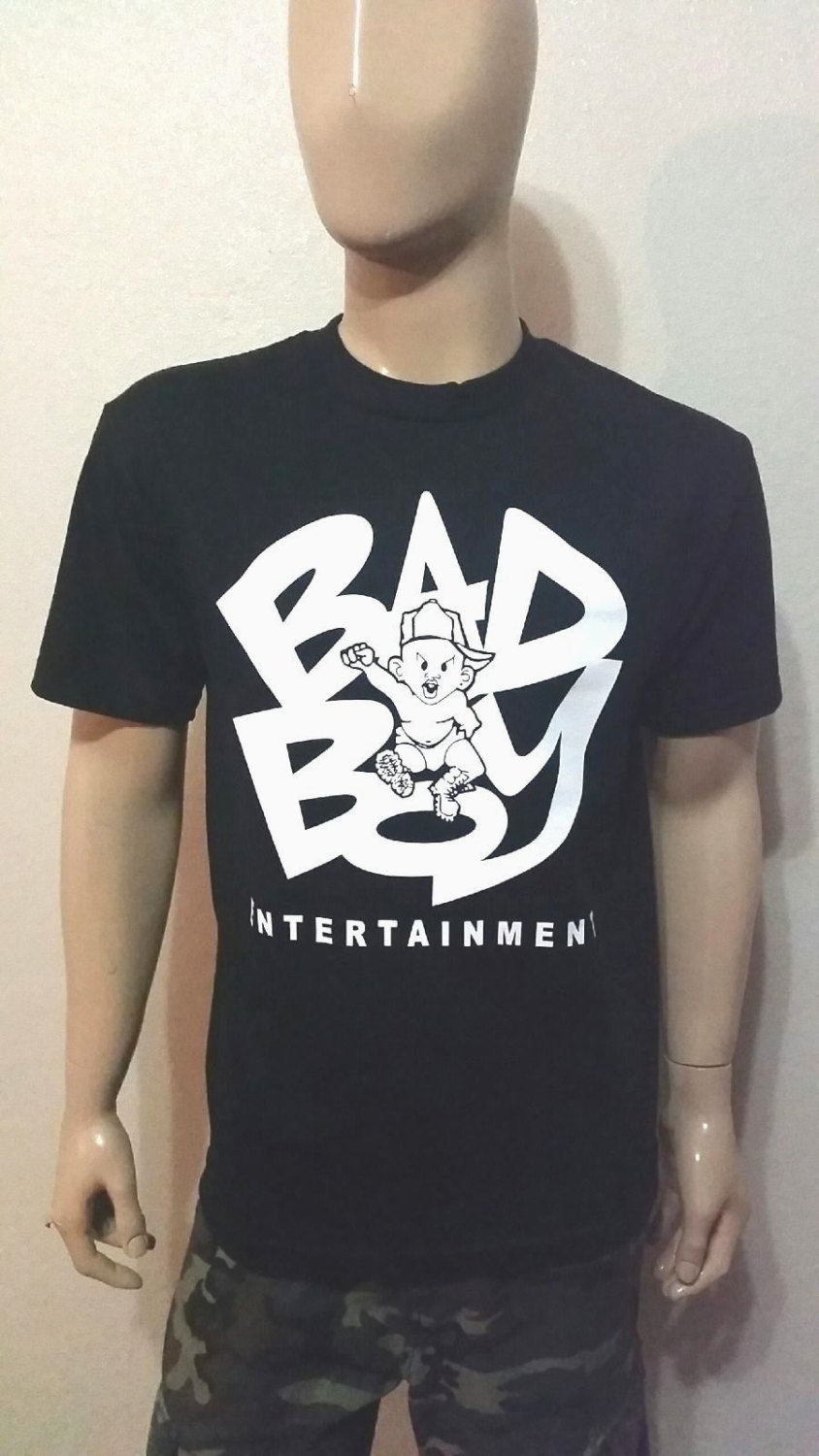 Image of Bad Boy Entertainment Black T-Shirt / Sean John Hip Hop