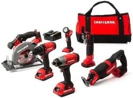 CRAFTSMAN CMCK600D2 V20 6-Tool, Charger Included and 2-Batteries Included - $366.98