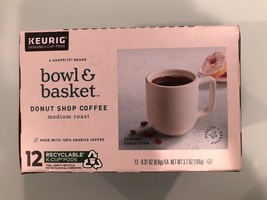 BOWL AND BASKET DONUT SHOP COFFEE KCUPS 12CT - $6.01