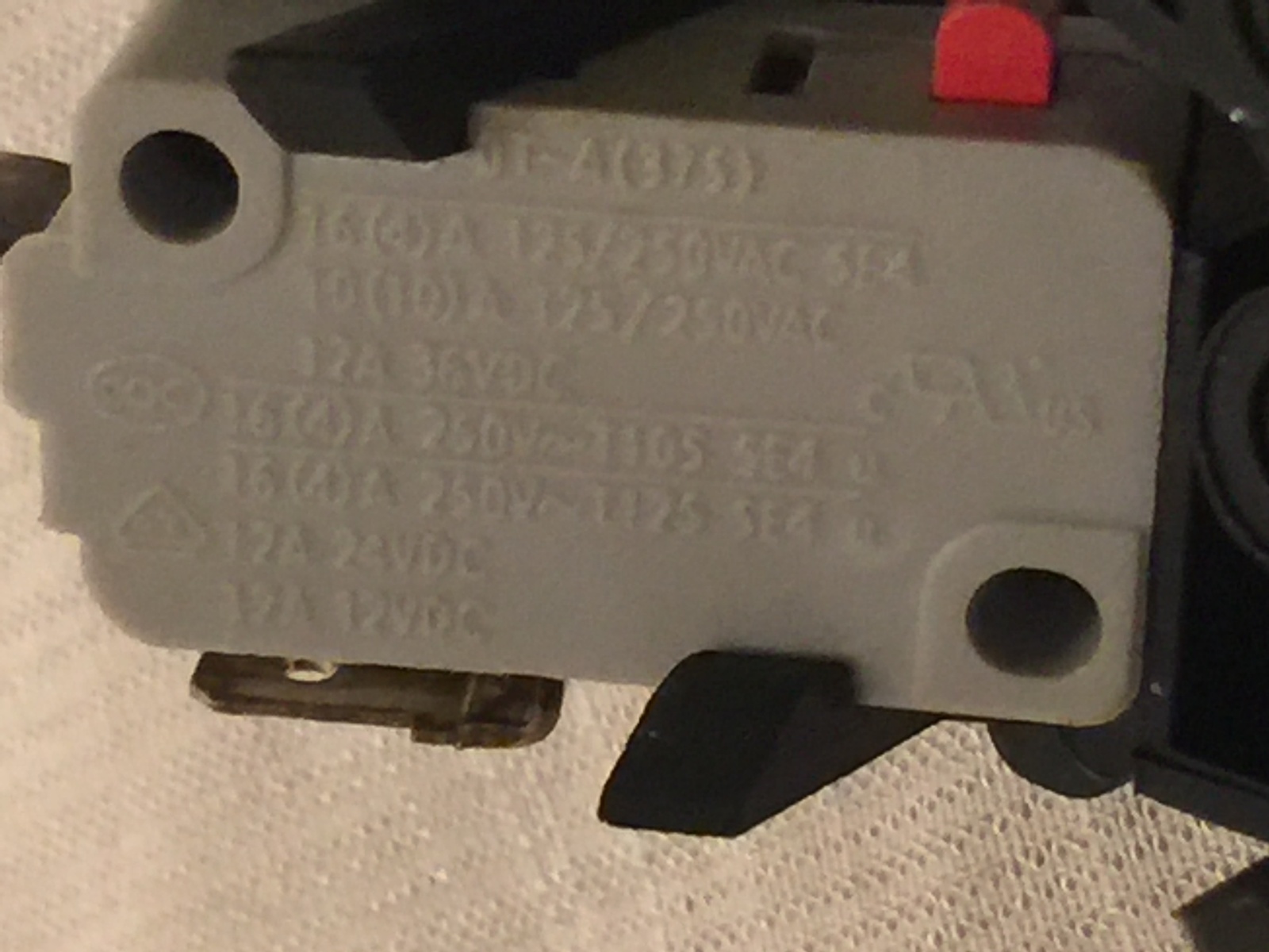 OEM PANASONIC NNSA661S Inverter Microwave Door Triple Interlock Switch