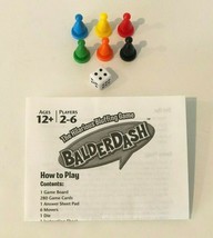Balderdash Board Game Replacement Parts Pieces Choice Dice Movers Instructions - $5.99