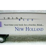 Vintage Collectible NEW HOLLAND Tractor Promotional Die-Cast Semi Traile... - $24.95