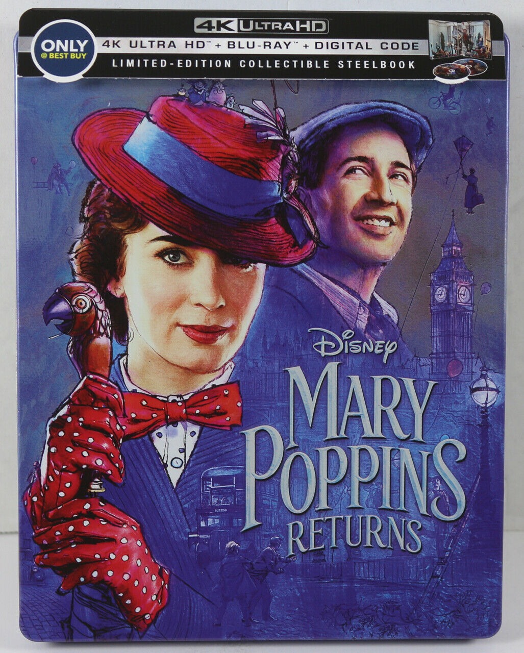 Disney MARY POPPINS RETURNS 4K ULTRA HD Best Buy Exclusive STEELBOOK ...