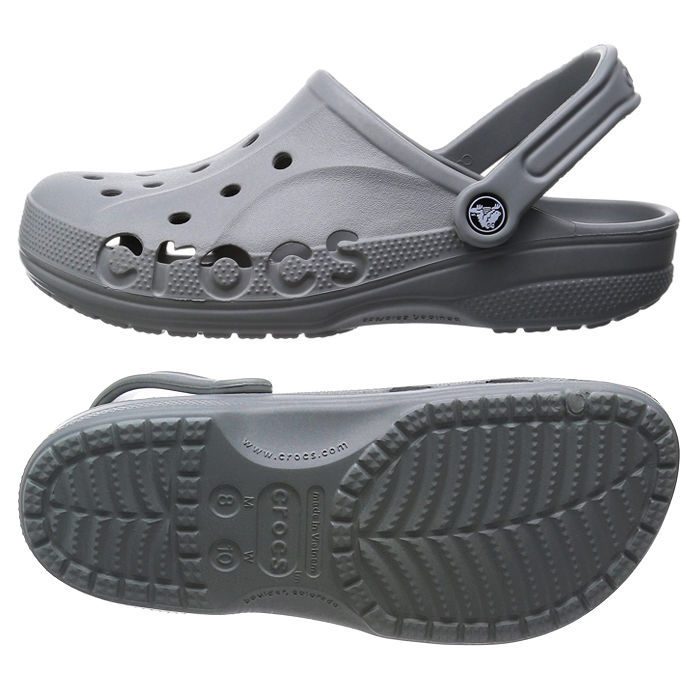 Crocs Baya Clogs Sandal Summer Water Shoes Adult Unisex Gray 1012608D