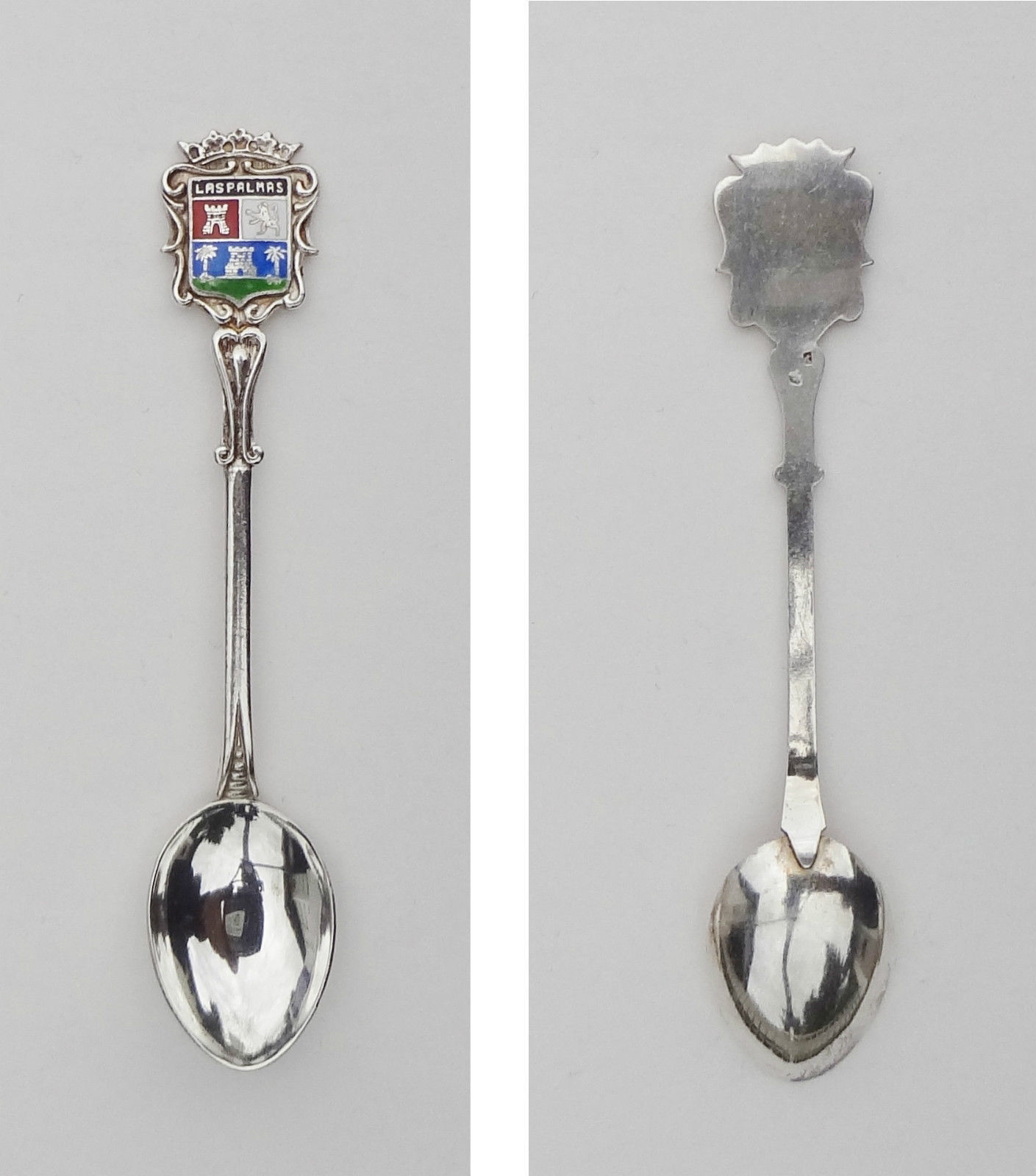 Collector Souvenir Spoon Spain Las Palmas Canary Islands Coat of Arms