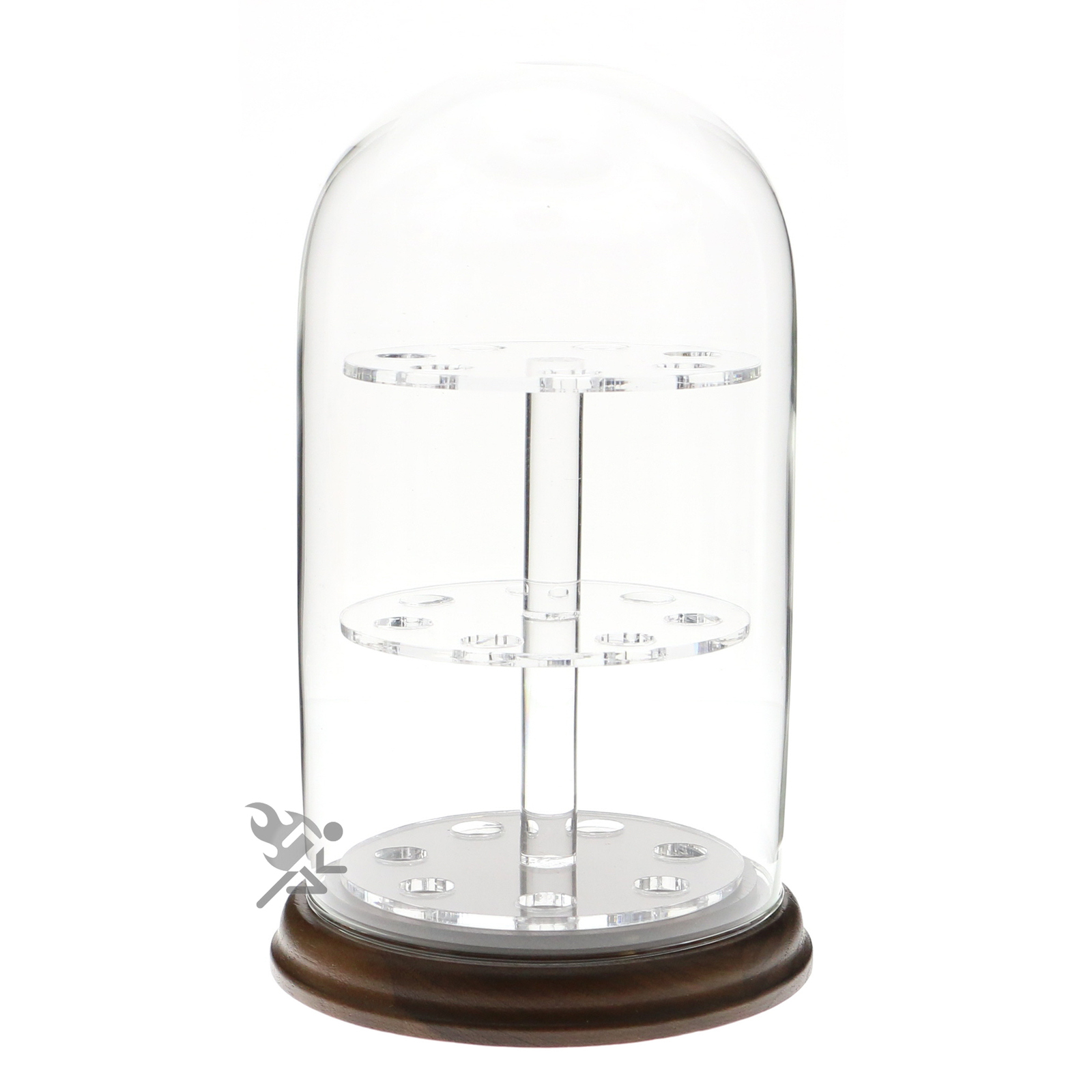 Small Glass Dome Display Case for Marbles, Shooters, & Spheres