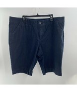 CJ Banks Womens Stretch Dark Wash Denim Jean Shorts Bermuda Size 22  - $17.77