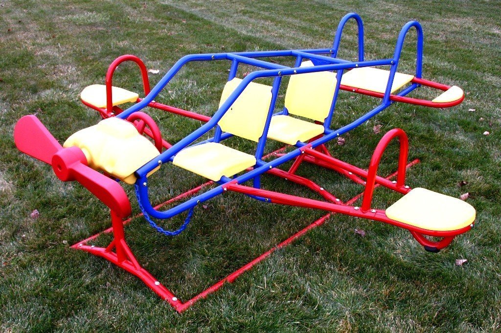 Seesaw Teeter Totter Airplane Playground Equipment Rocker Backyard Kids