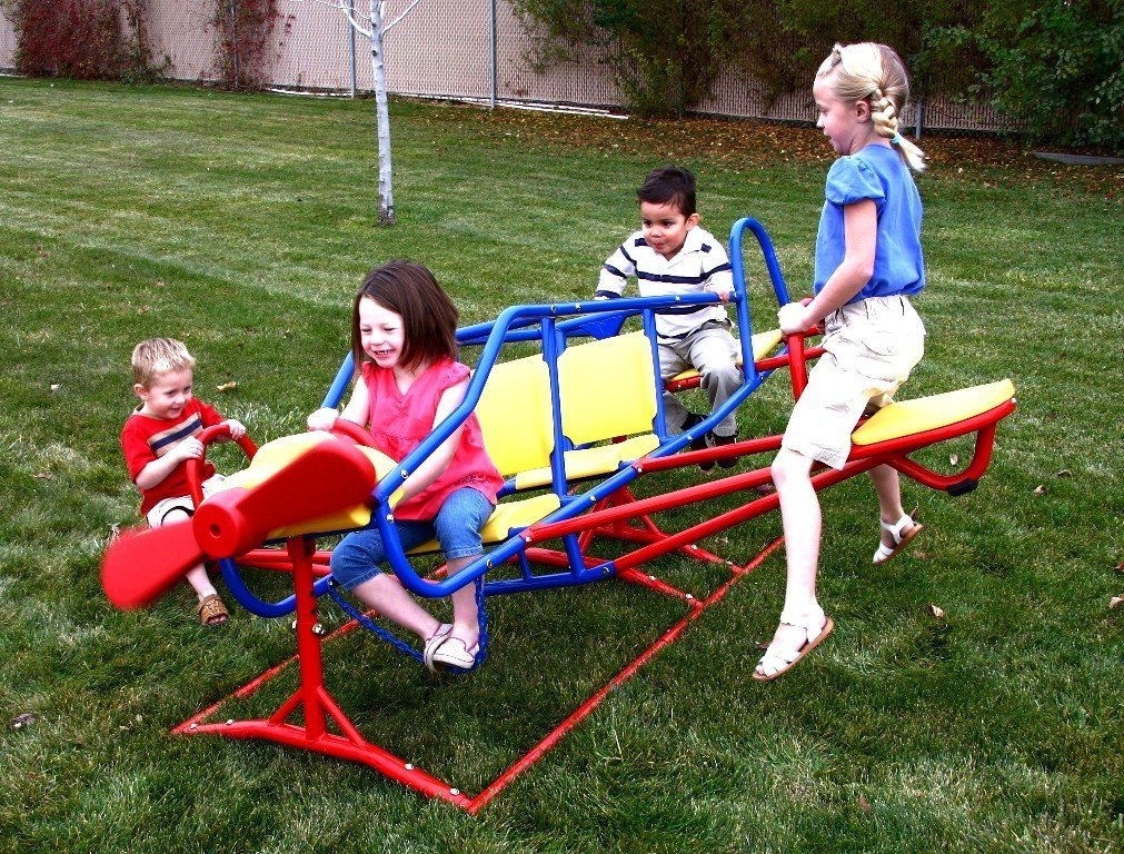 Seesaw Teeter Totter Airplane Playground Equipment Rocker Backyard Kids